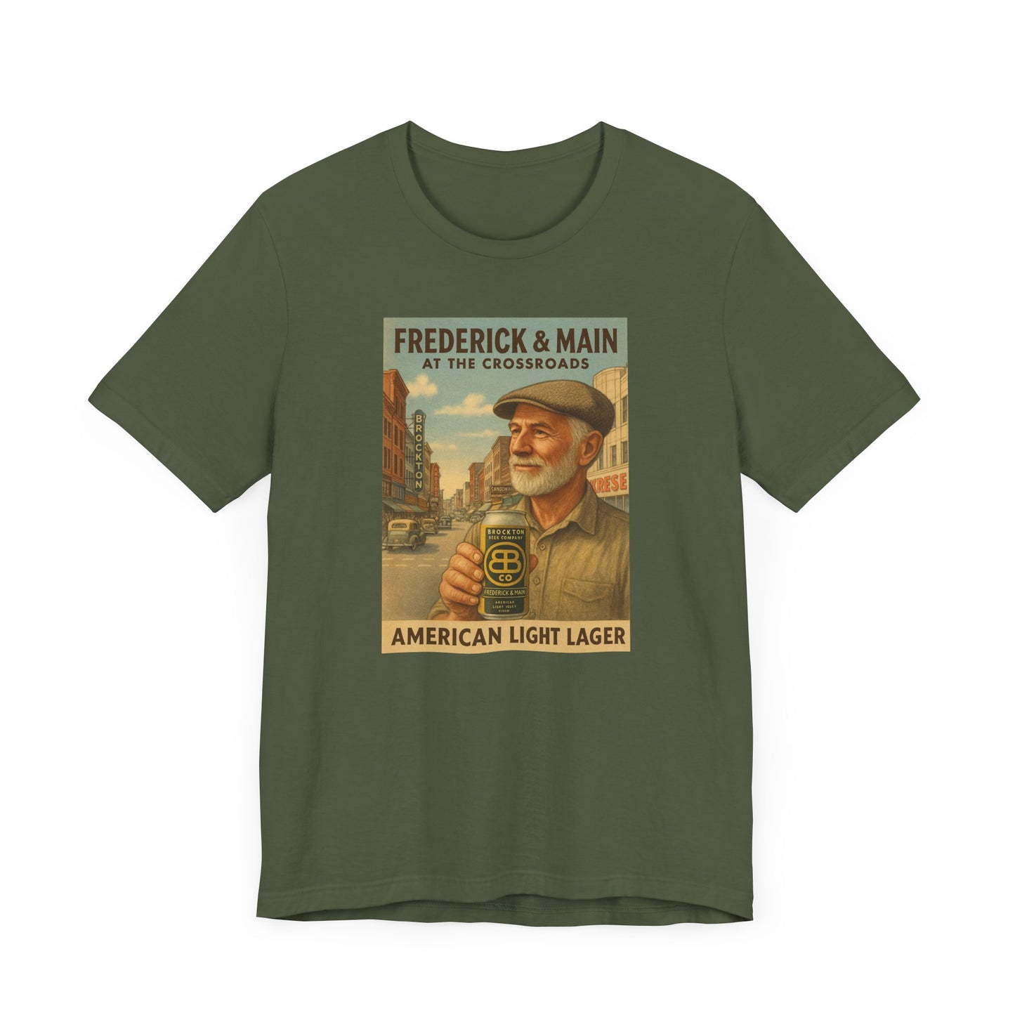 Vintage Brockton Fred Lager Graphic Tee - Unisex Jersey Short Sleeve