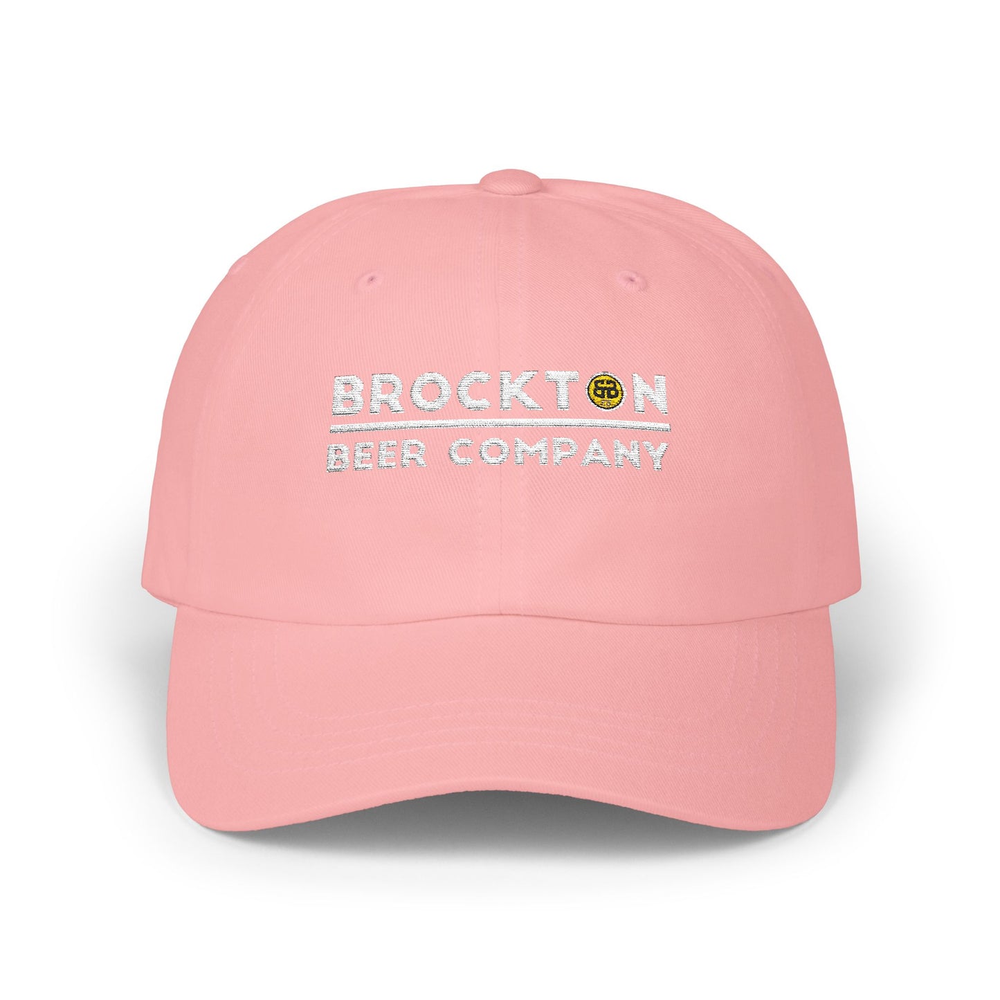 Brockton Beer Company Classic Dad Cap - Casual White Hat for Beer Lovers