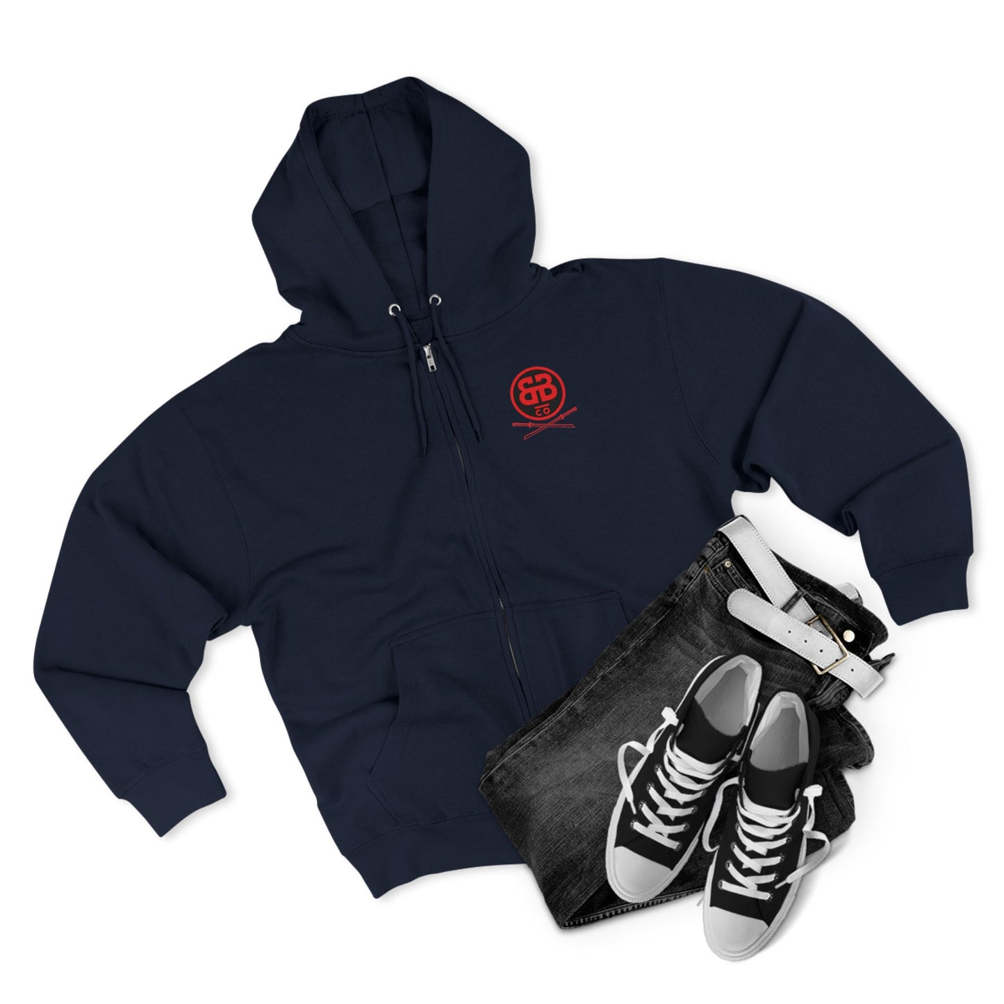 Yasuke Unisex Zip Hoodie - Cozy Samurai Style for Warriors