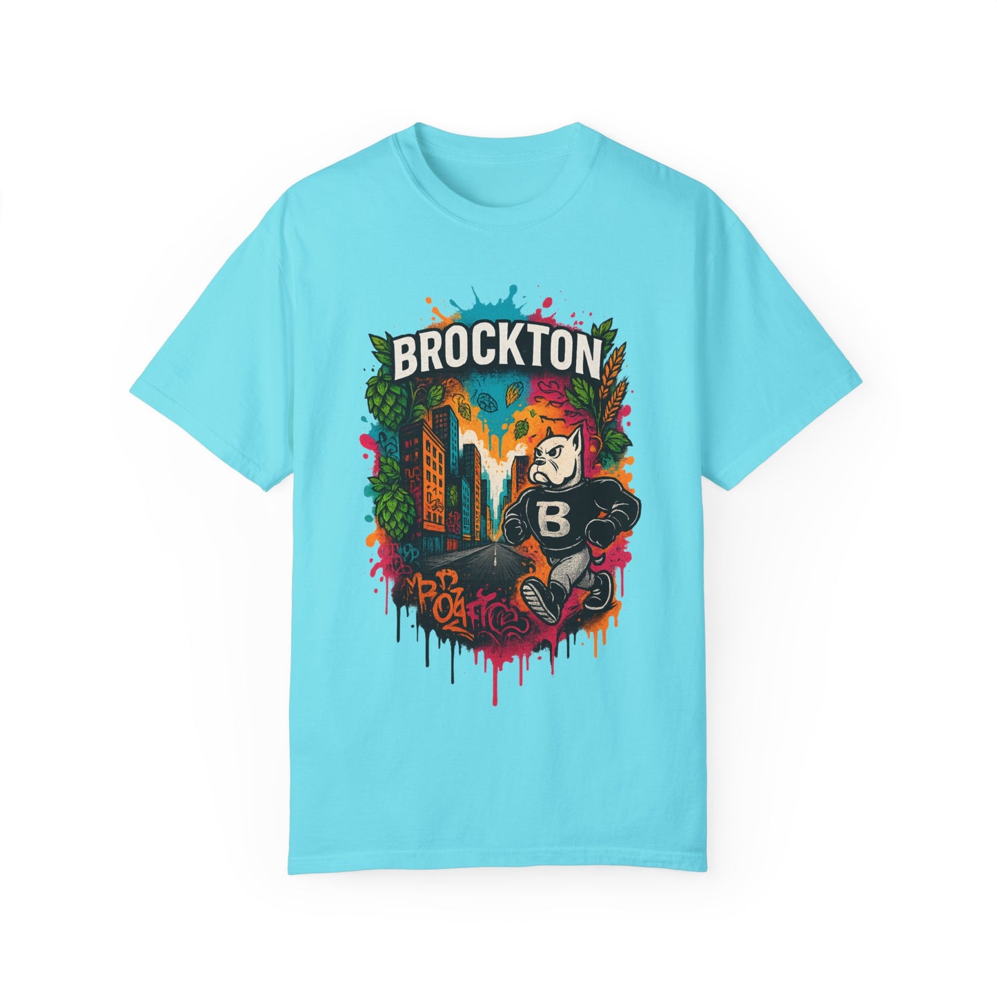 Mr Gloves City Art T-Shirt - Vibrant Unisex Garment-Dyed Tee