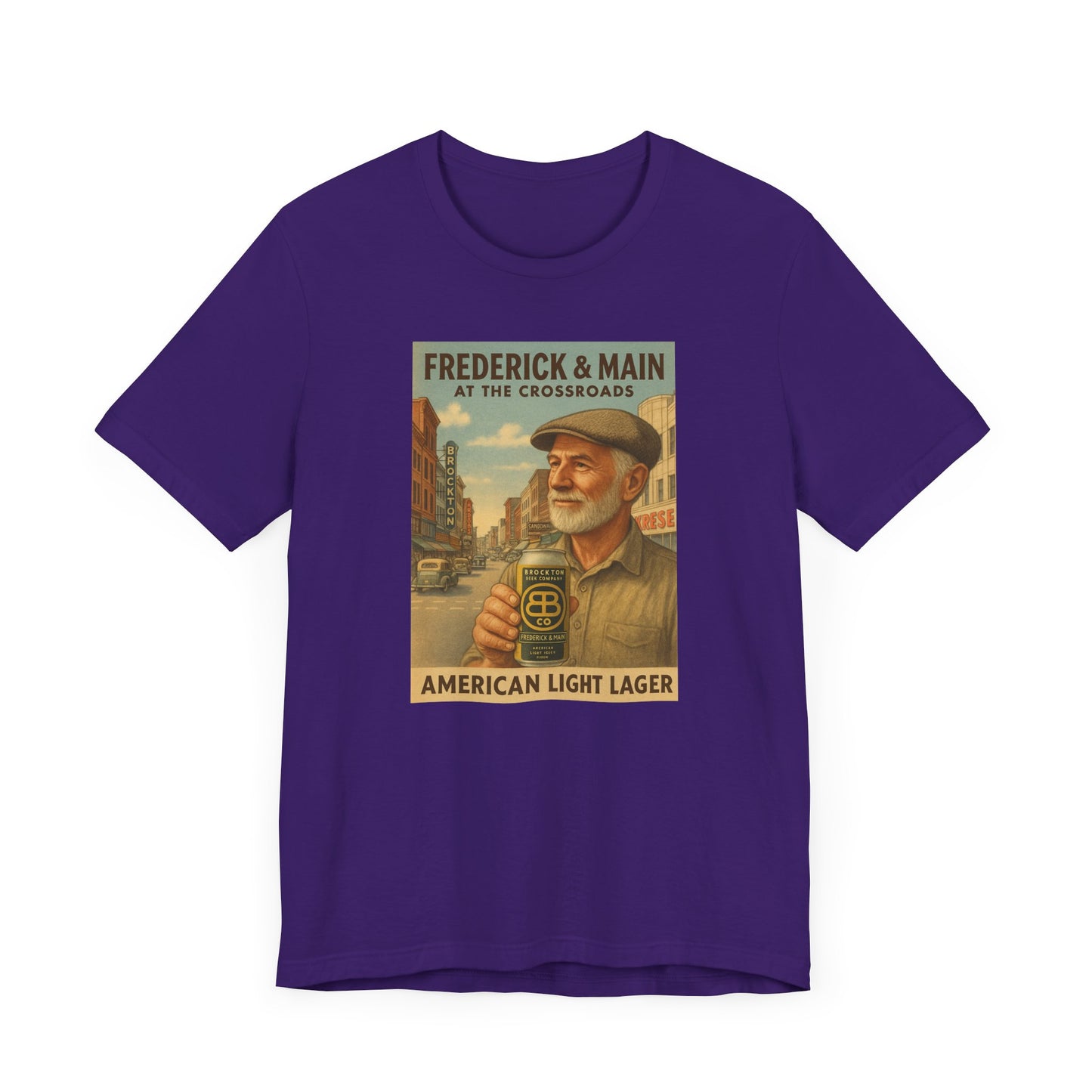 Vintage Brockton Fred Lager Graphic Tee - Unisex Jersey Short Sleeve