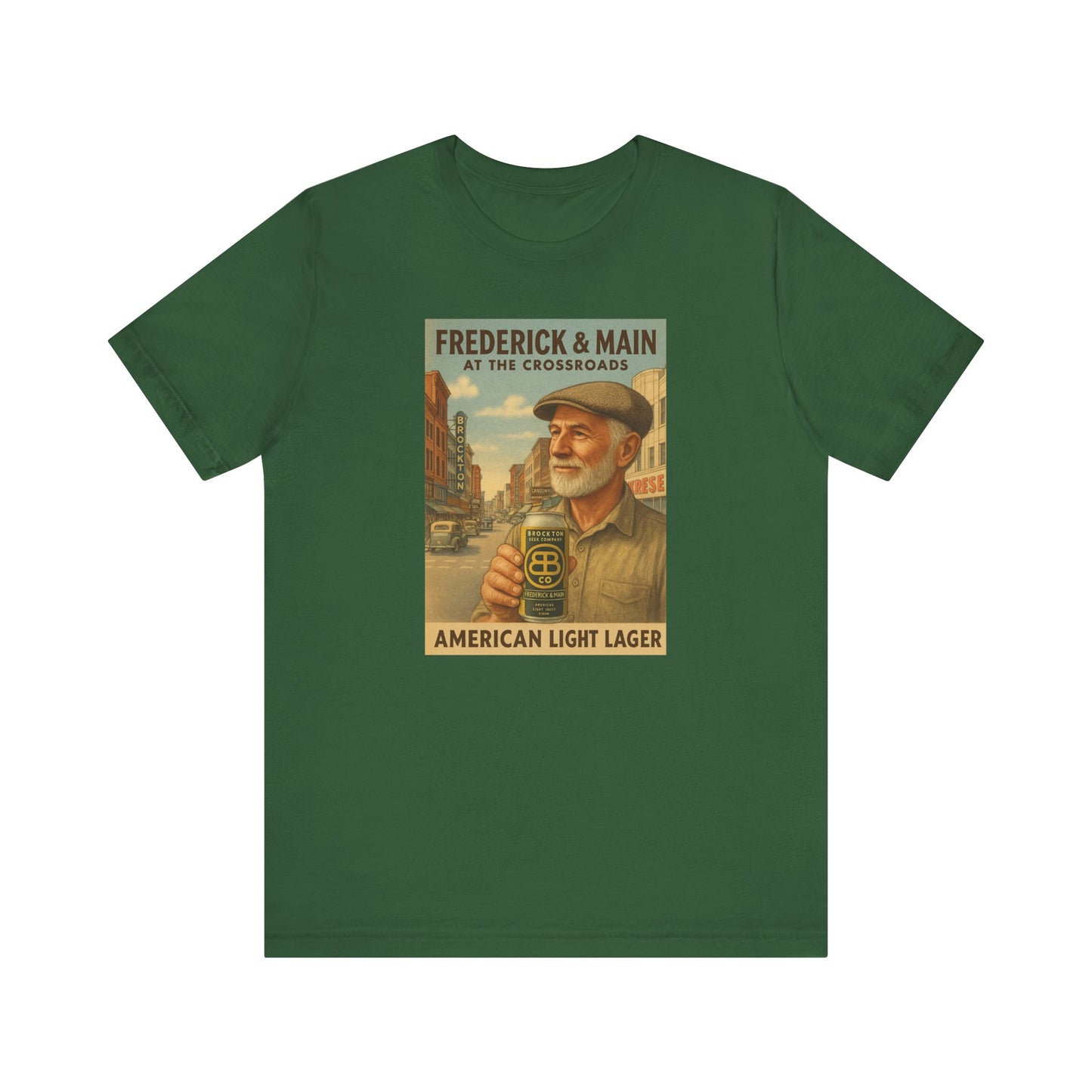 Vintage Brockton Fred Lager Graphic Tee - Unisex Jersey Short Sleeve