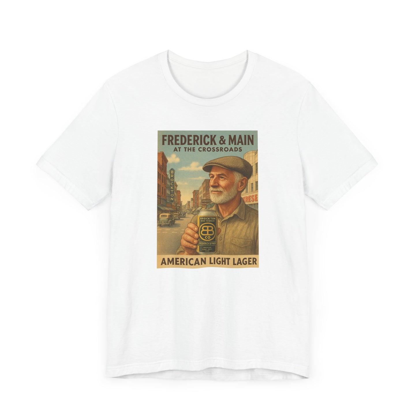 Vintage Brockton Fred Lager Graphic Tee - Unisex Jersey Short Sleeve