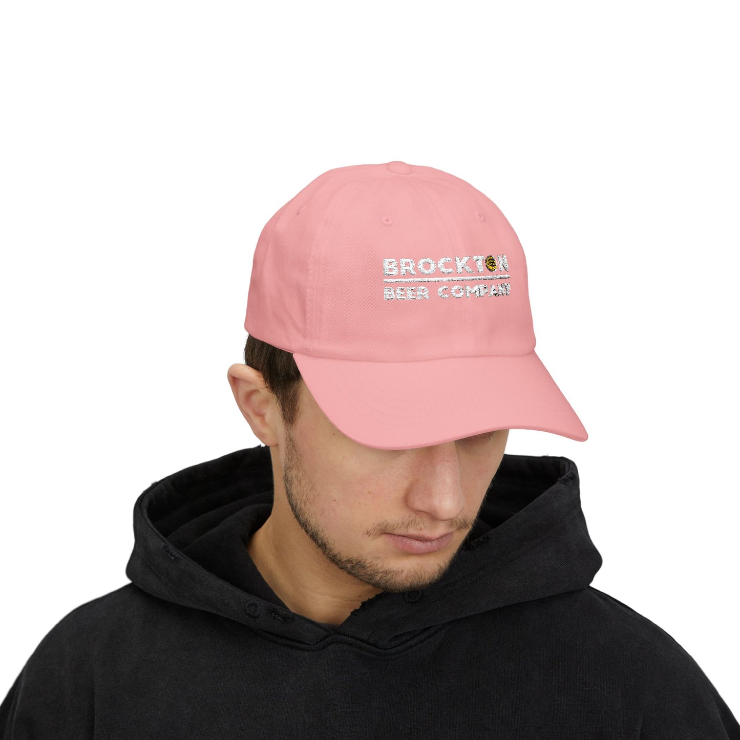 Brockton Beer Company Classic Dad Cap - Casual White Hat for Beer Lovers