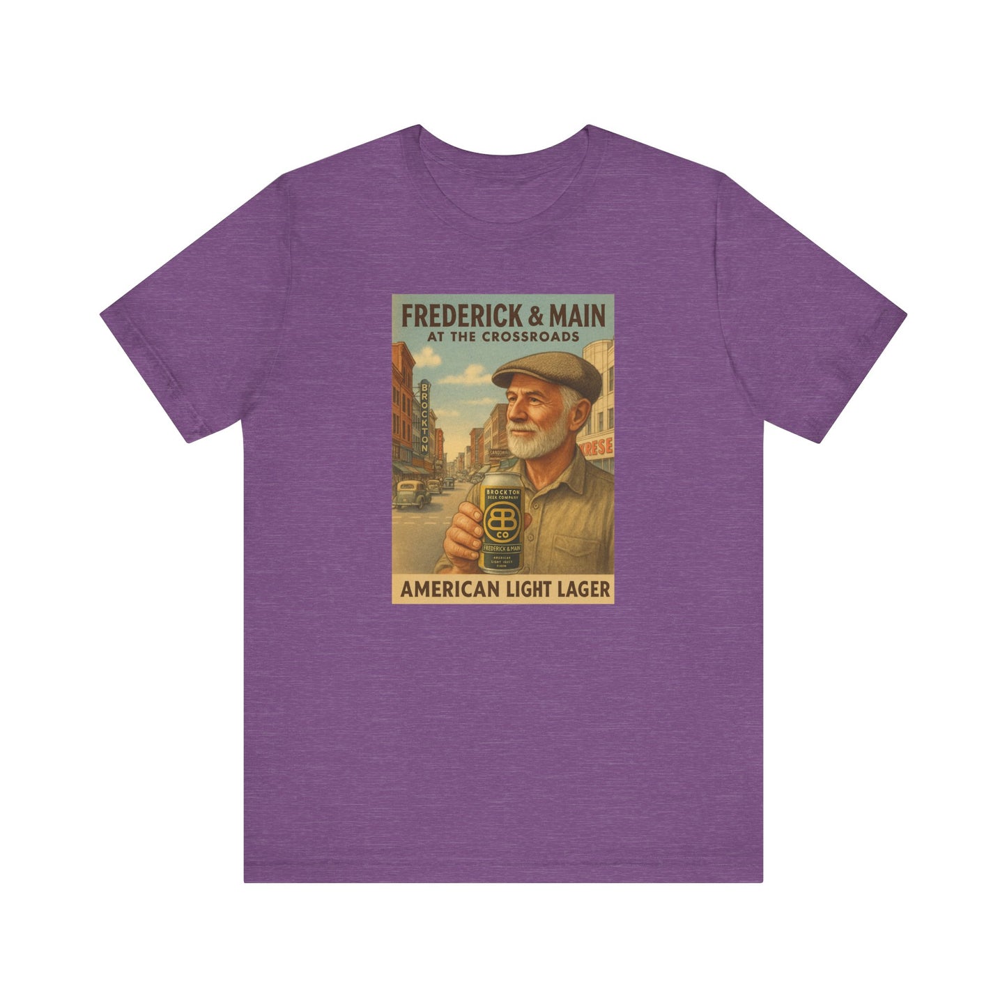 Vintage Brockton Fred Lager Graphic Tee - Unisex Jersey Short Sleeve