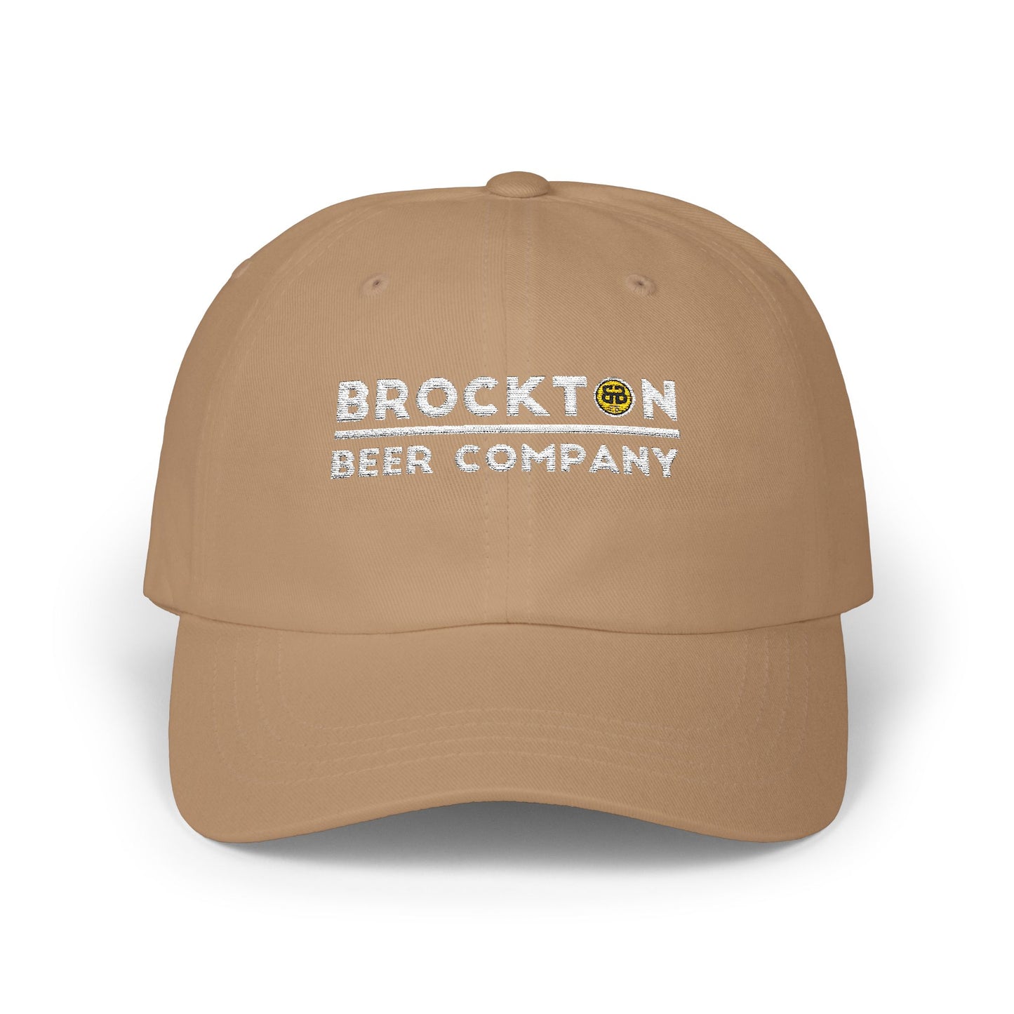Brockton Beer Company Classic Dad Cap - Casual White Hat for Beer Lovers