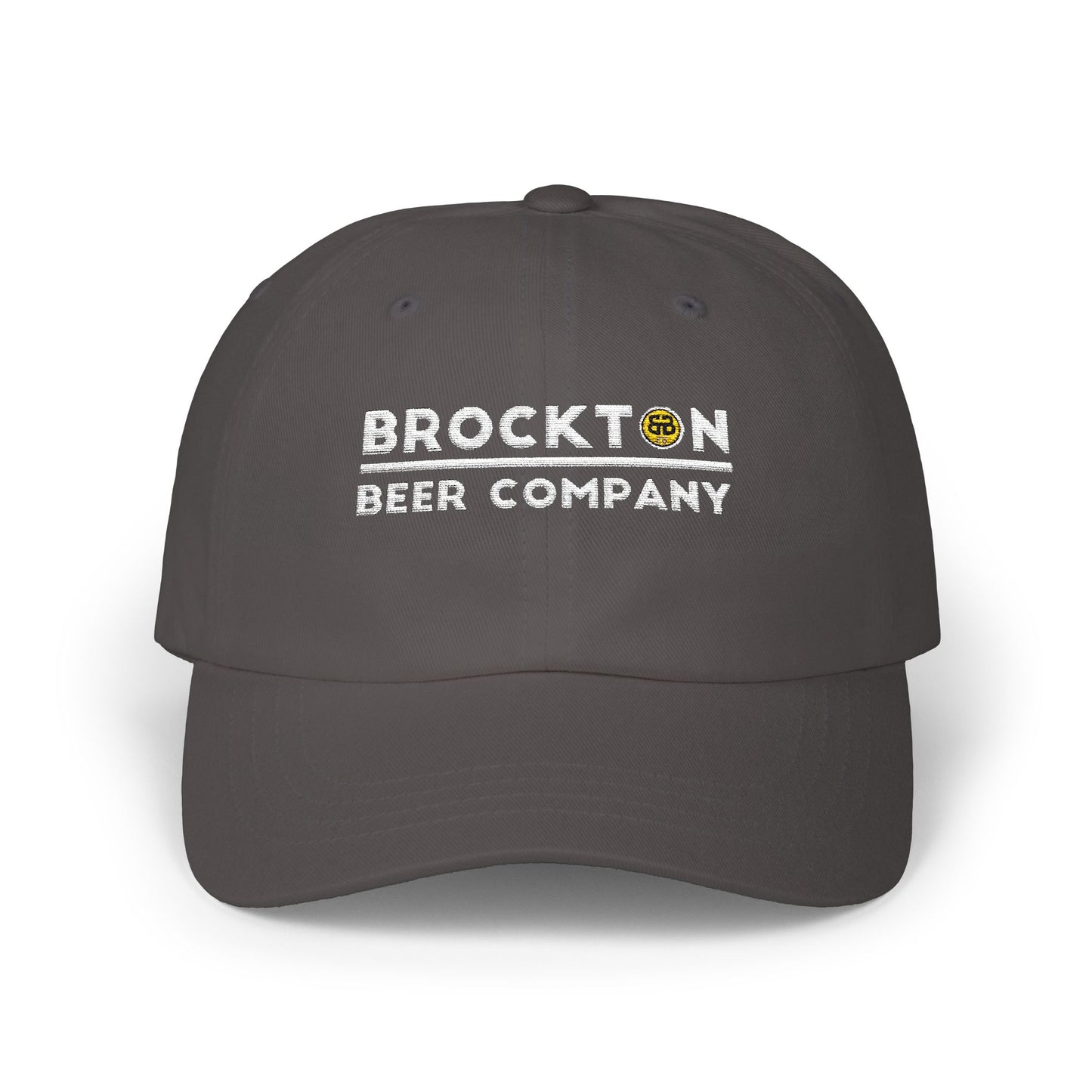 Brockton Beer Company Classic Dad Cap - Casual White Hat for Beer Lovers