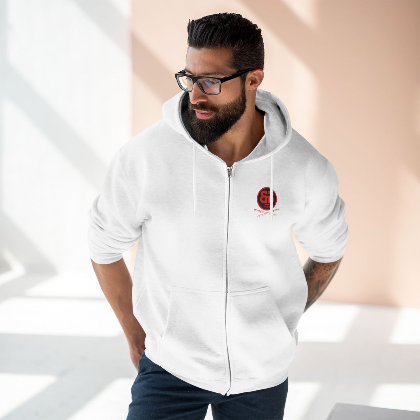 Yasuke Unisex Zip Hoodie - Cozy Samurai Style for Warriors