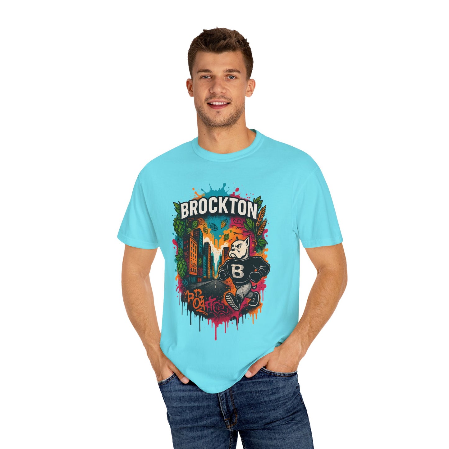 Mr Gloves City Art T-Shirt - Vibrant Unisex Garment-Dyed Tee