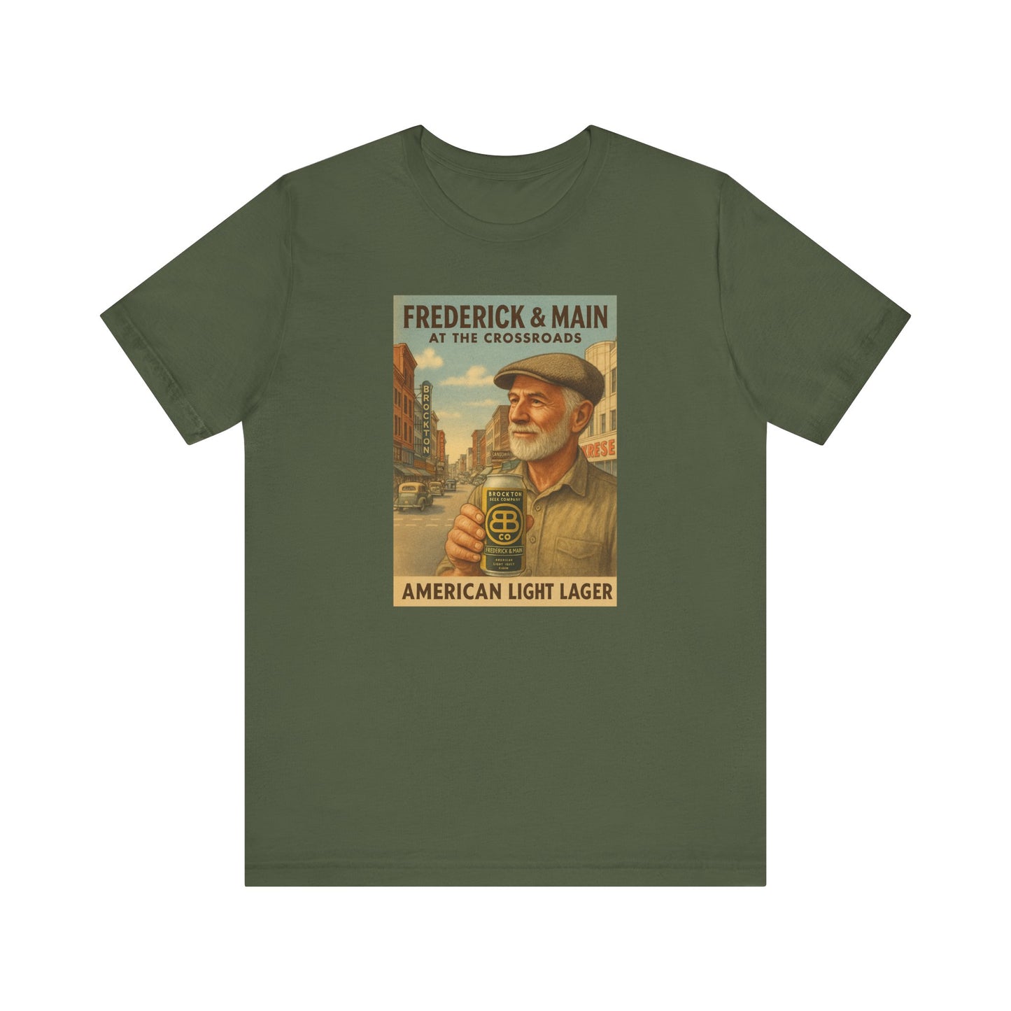 Vintage Brockton Fred Lager Graphic Tee - Unisex Jersey Short Sleeve