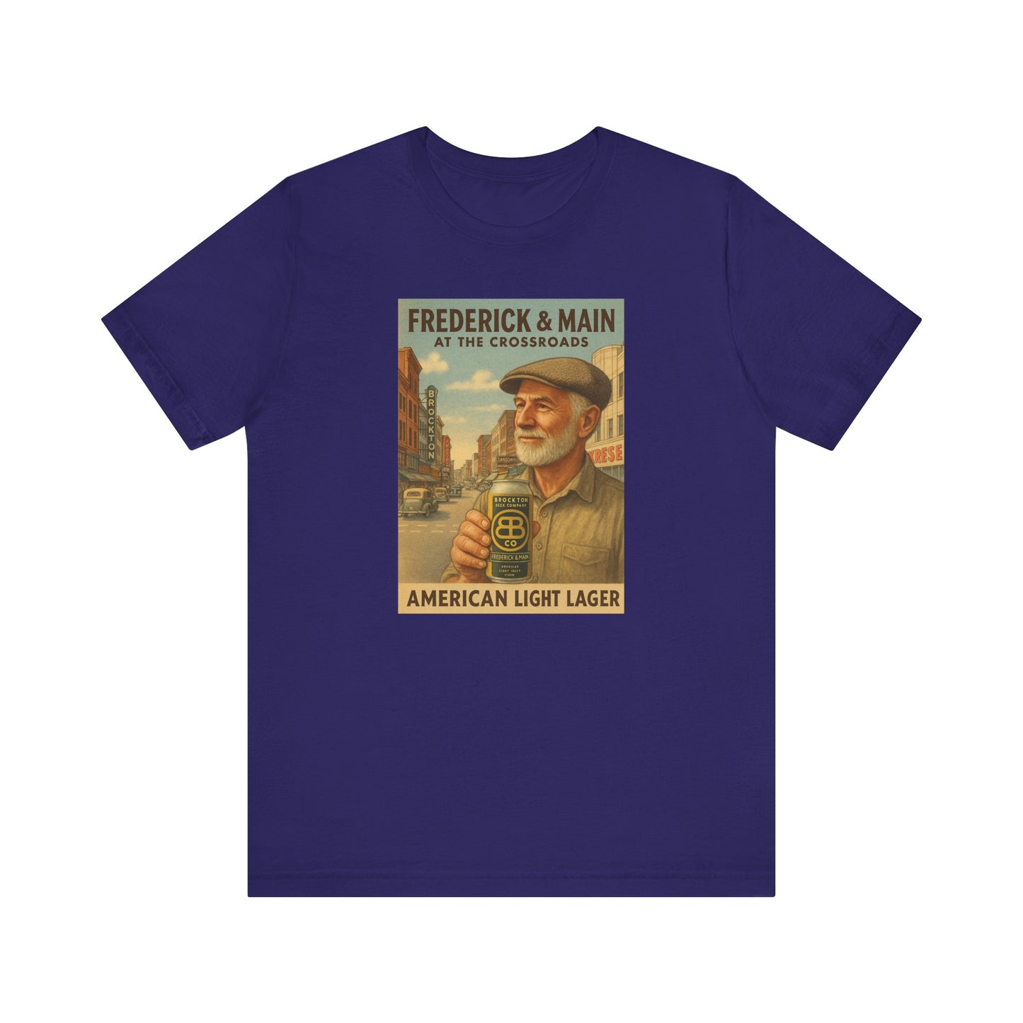 Vintage Brockton Fred Lager Graphic Tee - Unisex Jersey Short Sleeve