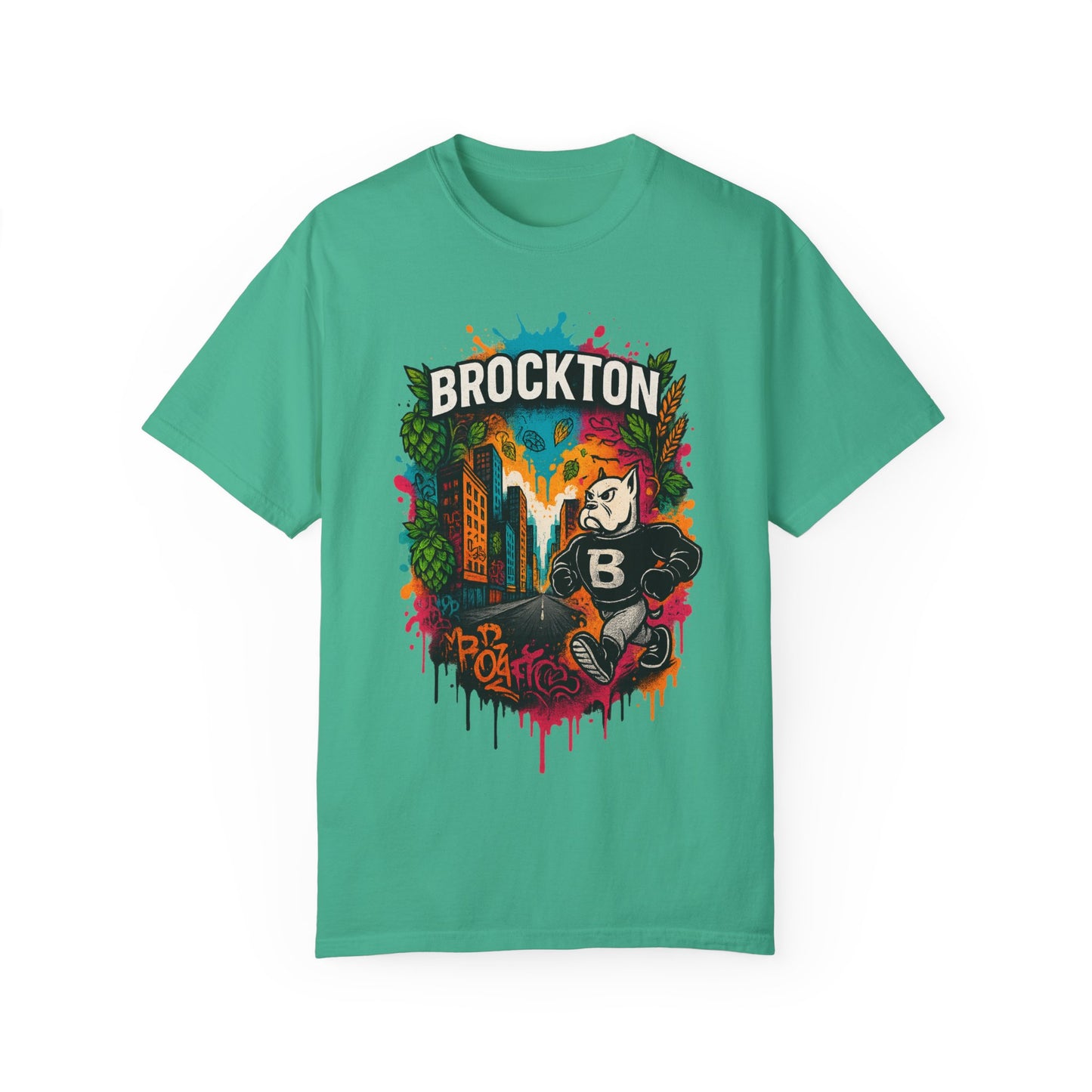 Mr Gloves City Art T-Shirt - Vibrant Unisex Garment-Dyed Tee