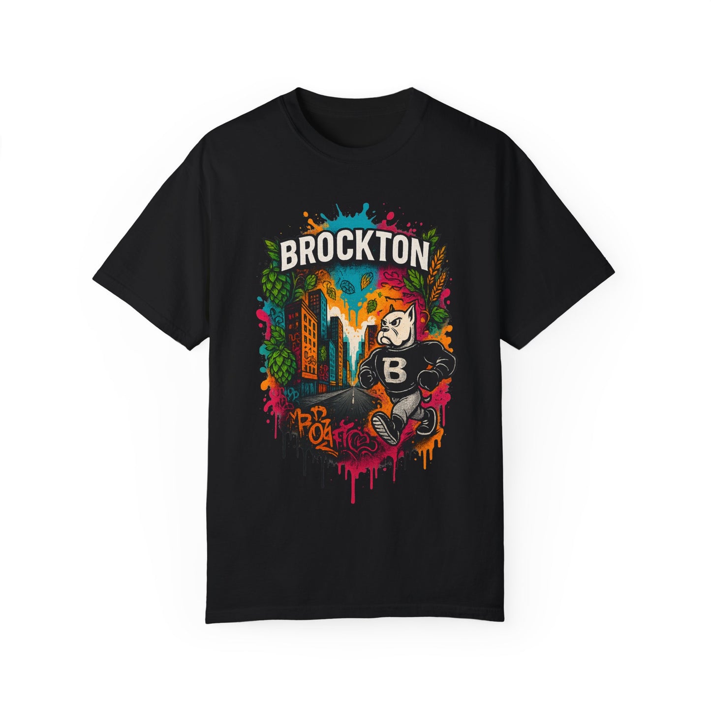 Mr Gloves City Art T-Shirt - Vibrant Unisex Garment-Dyed Tee
