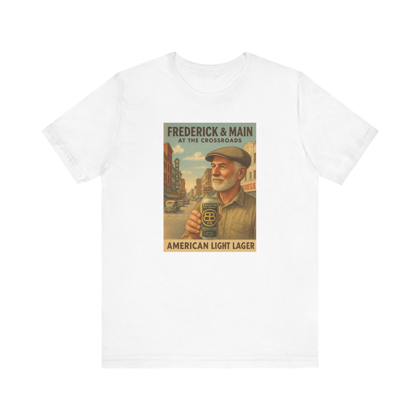 Vintage Brockton Fred Lager Graphic Tee - Unisex Jersey Short Sleeve