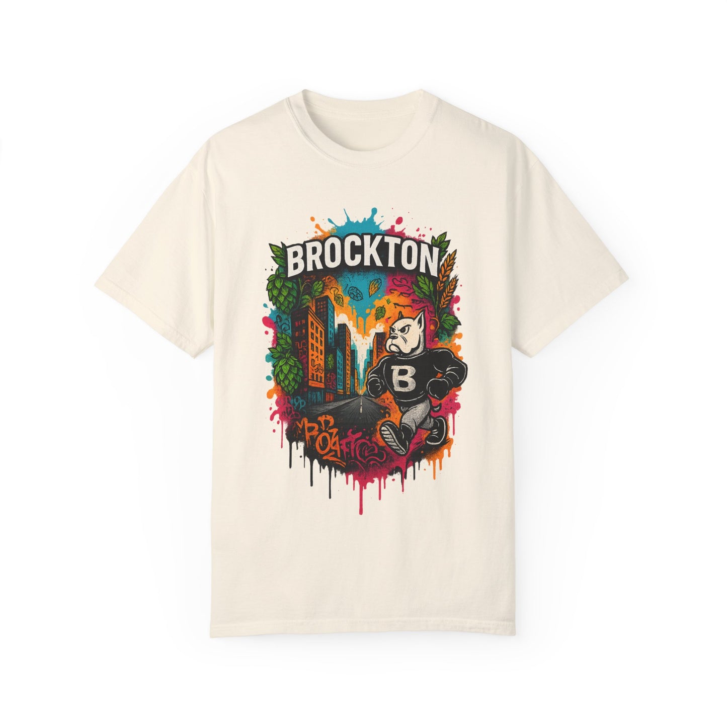 Mr Gloves City Art T-Shirt - Vibrant Unisex Garment-Dyed Tee