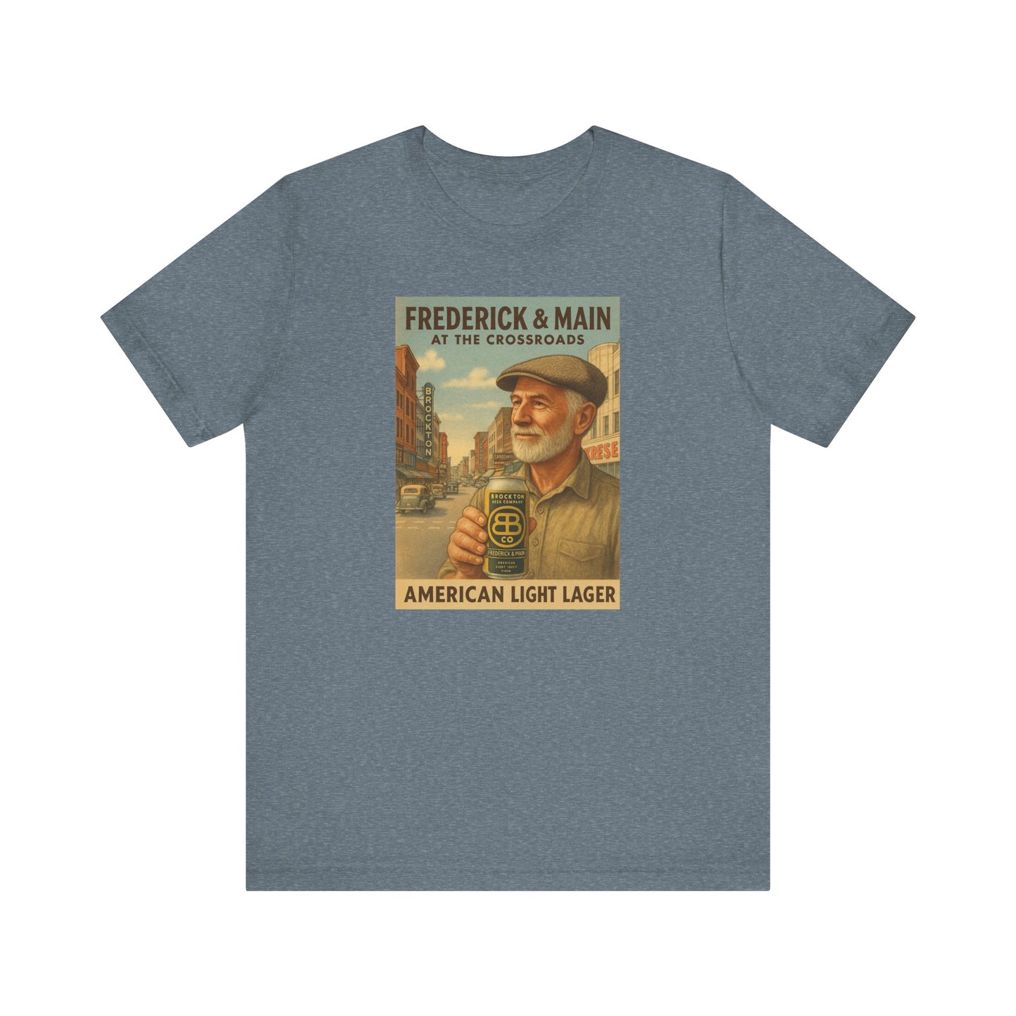 Vintage Brockton Fred Lager Graphic Tee - Unisex Jersey Short Sleeve