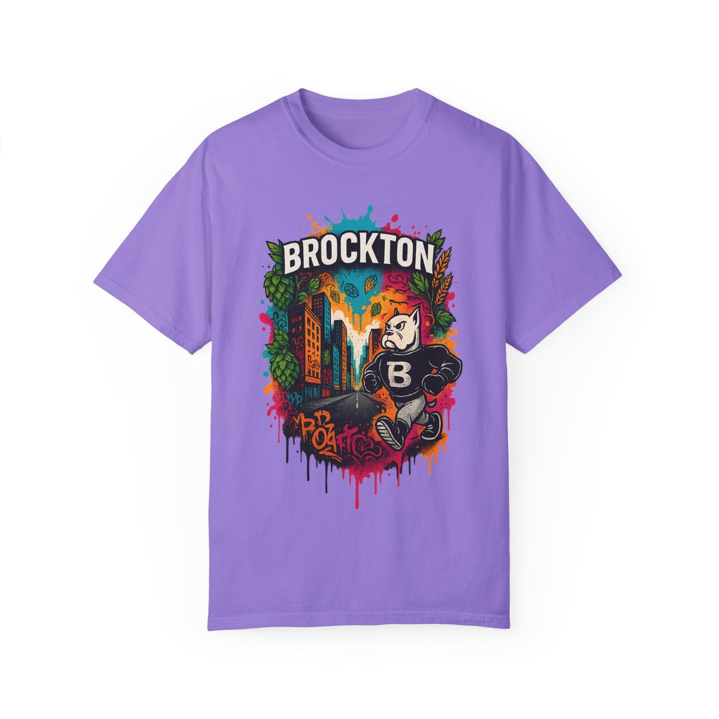 Mr Gloves City Art T-Shirt - Vibrant Unisex Garment-Dyed Tee