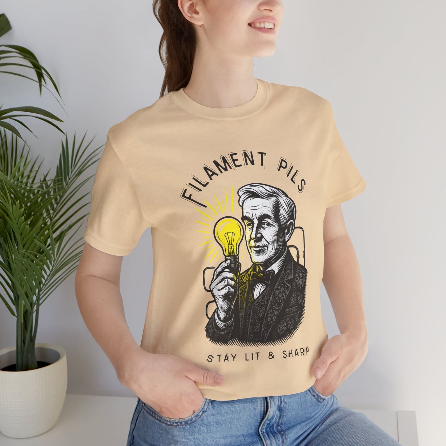 Digi-Gen Series: Edison Quote Tee - Unisex Jersey T-Shirt