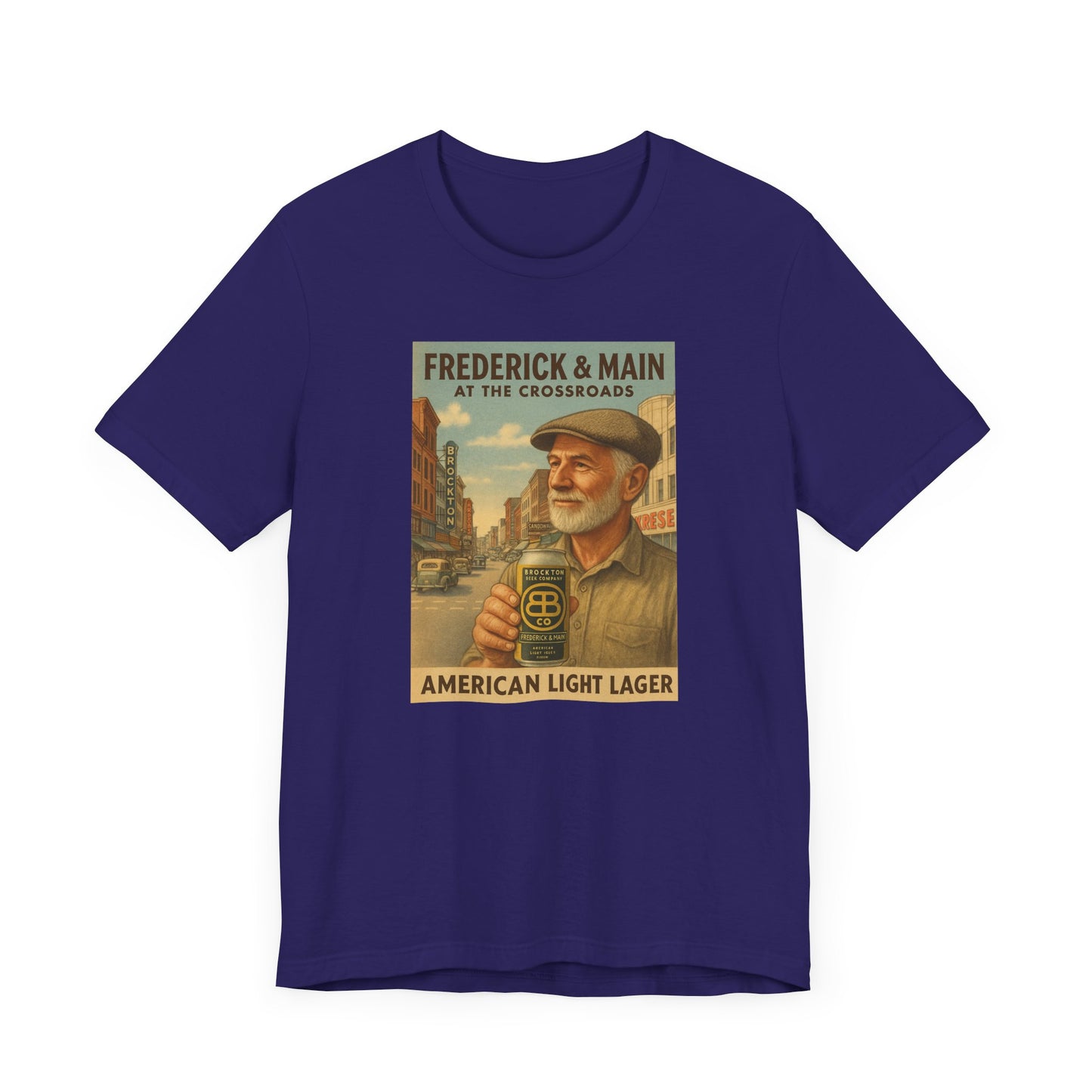 Vintage Brockton Fred Lager Graphic Tee - Unisex Jersey Short Sleeve