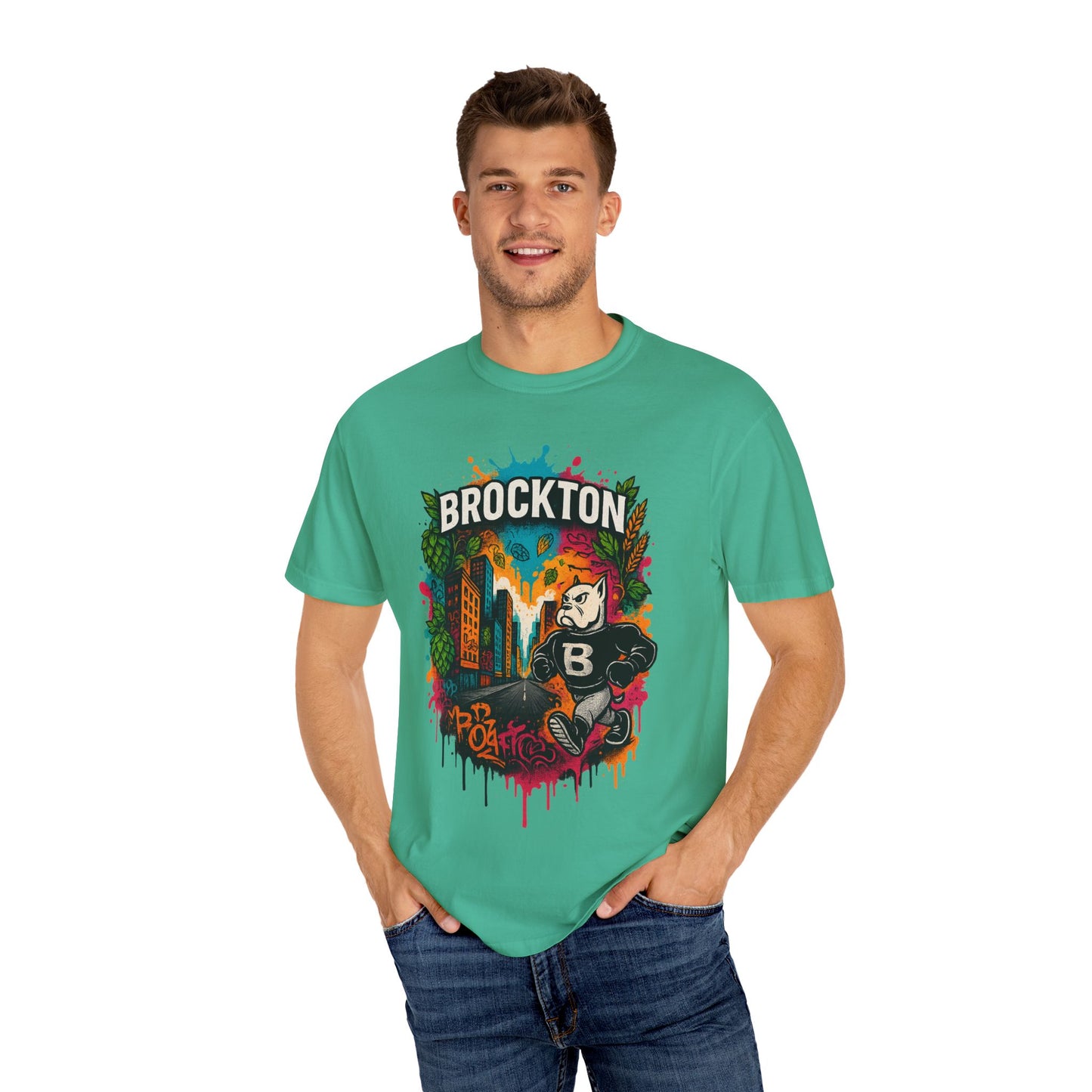 Mr Gloves City Art T-Shirt - Vibrant Unisex Garment-Dyed Tee