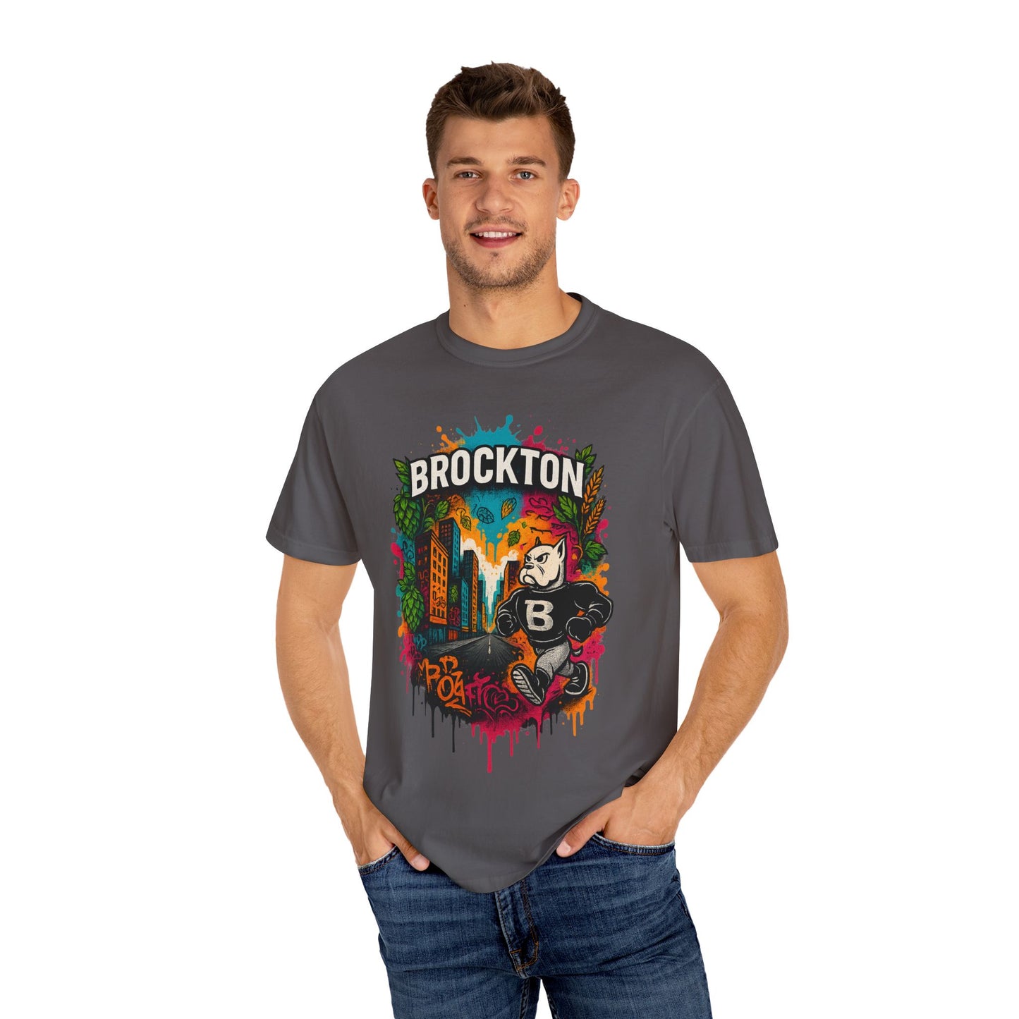Mr Gloves City Art T-Shirt - Vibrant Unisex Garment-Dyed Tee