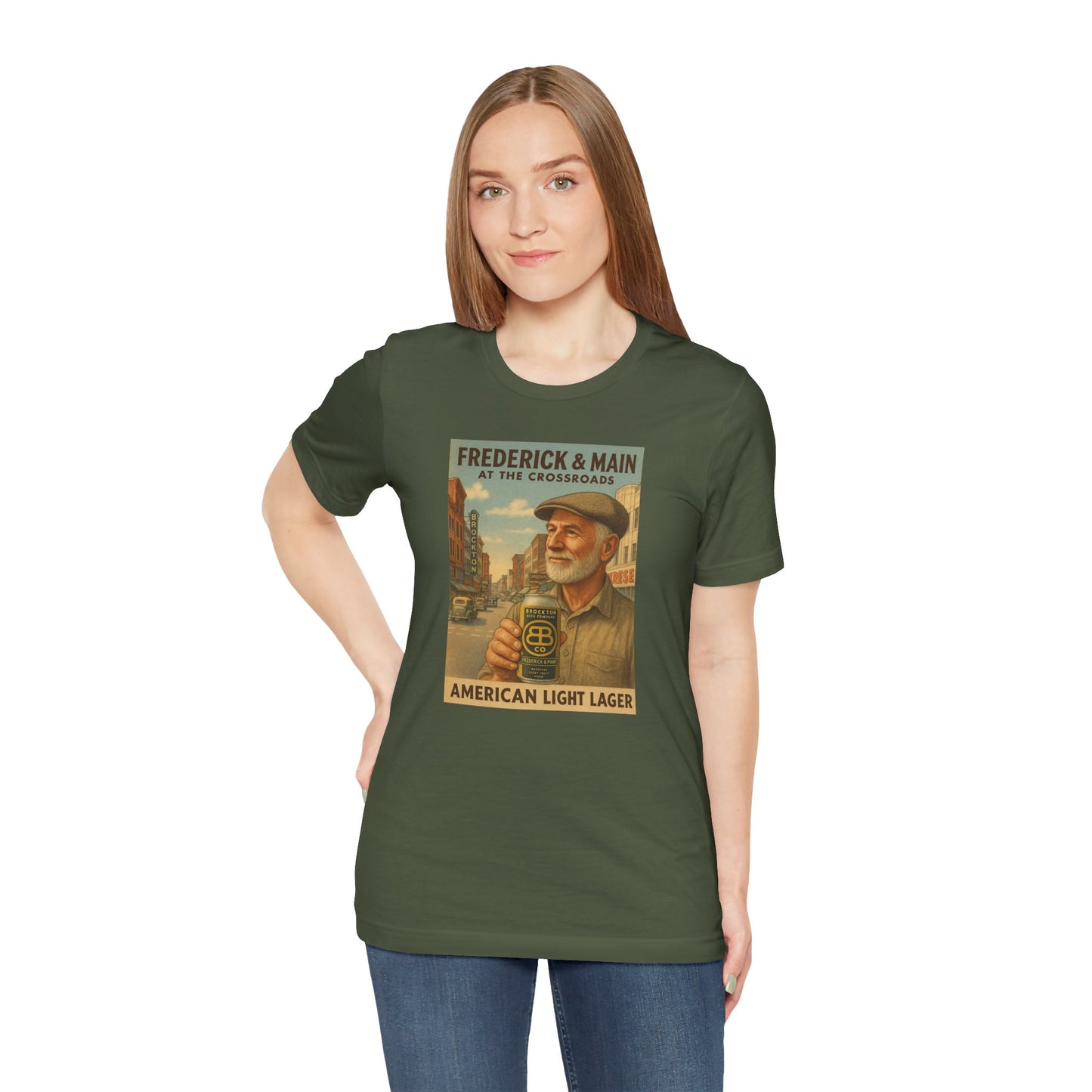 Vintage Brockton Fred Lager Graphic Tee - Unisex Jersey Short Sleeve