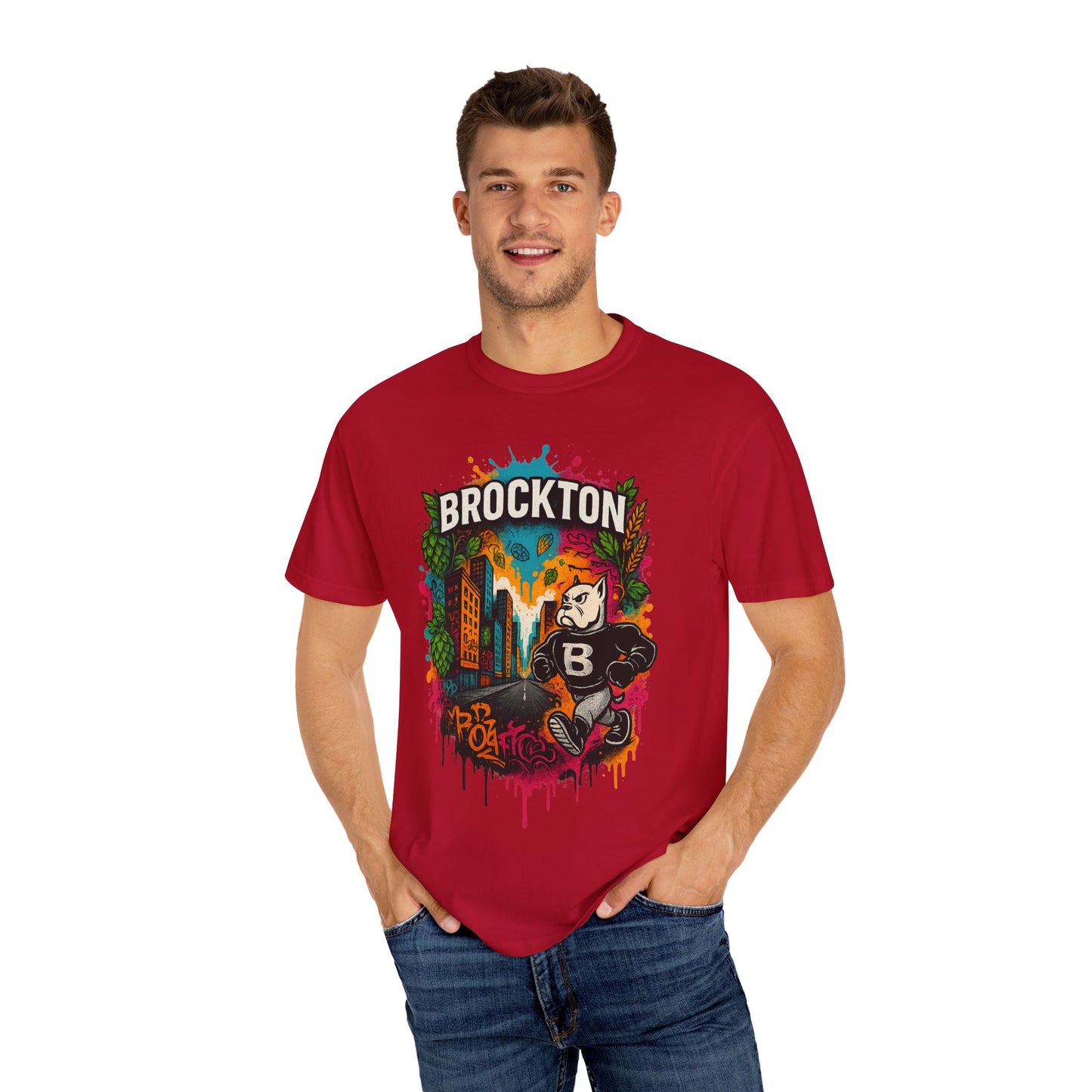 Mr Gloves City Art T-Shirt - Vibrant Unisex Garment-Dyed Tee