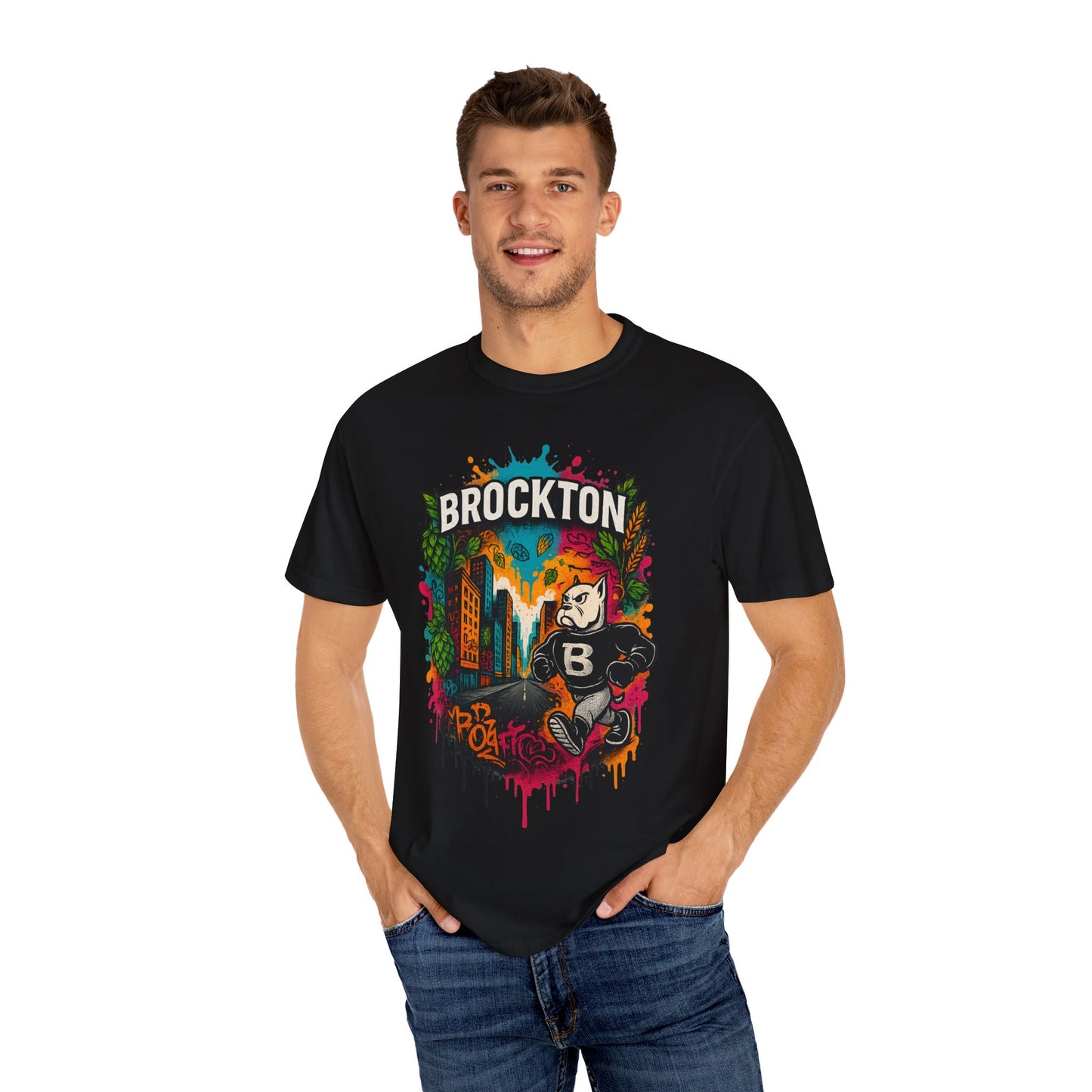 Mr Gloves City Art T-Shirt - Vibrant Unisex Garment-Dyed Tee