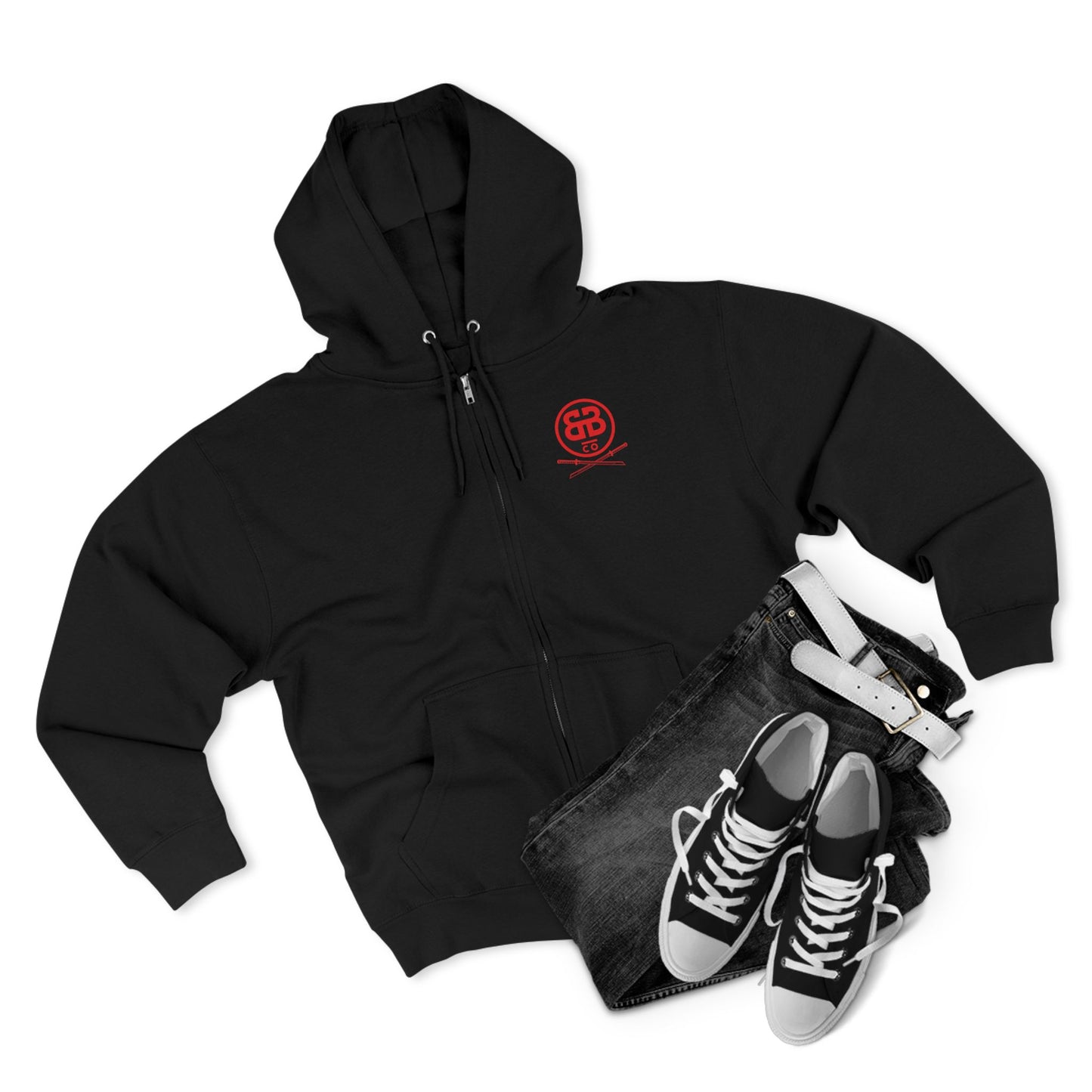 Yasuke Unisex Zip Hoodie - Cozy Samurai Style for Warriors