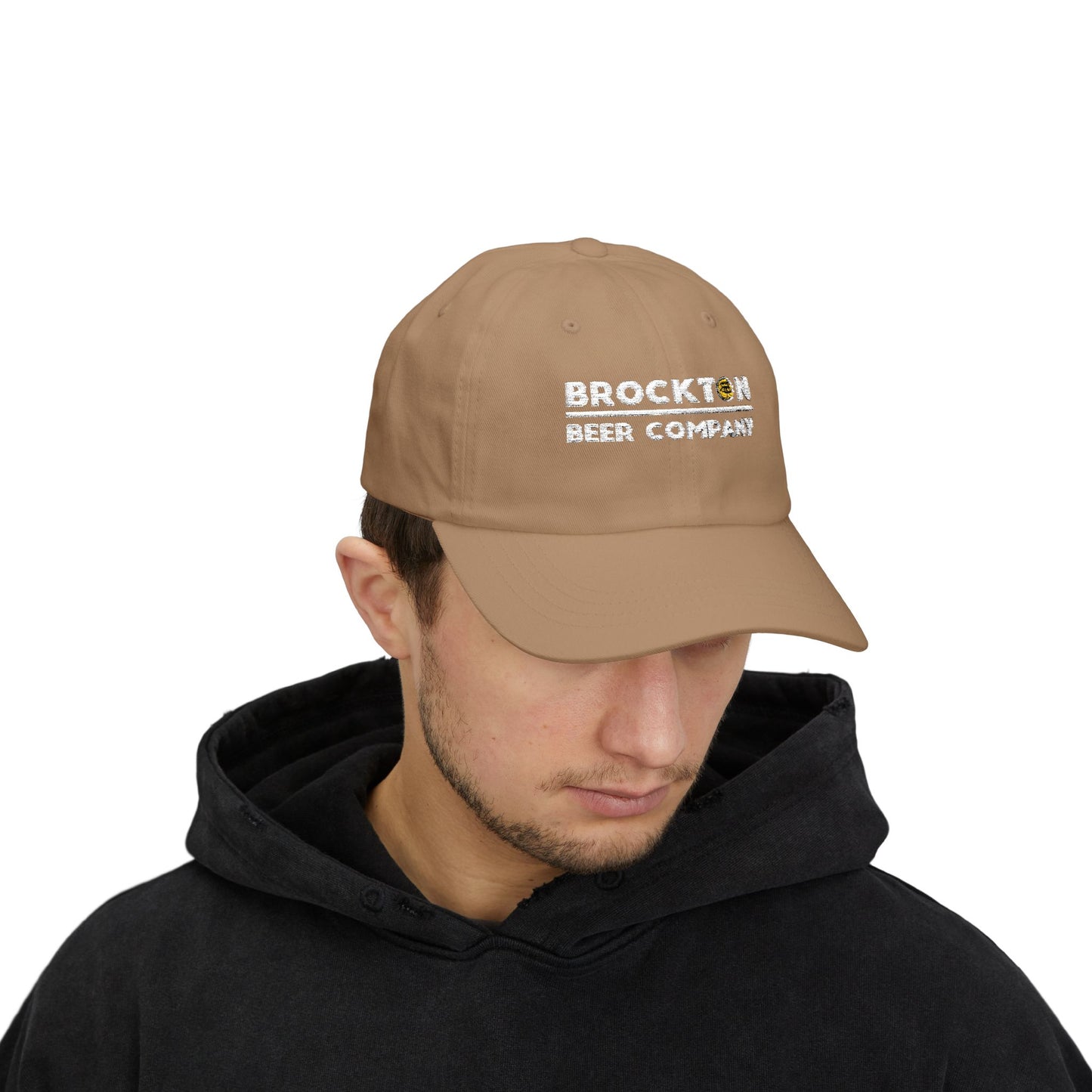 Brockton Beer Company Classic Dad Cap - Casual White Hat for Beer Lovers
