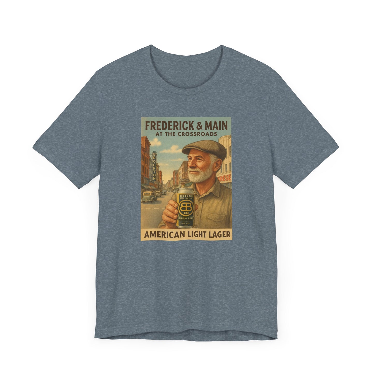 Vintage Brockton Fred Lager Graphic Tee - Unisex Jersey Short Sleeve