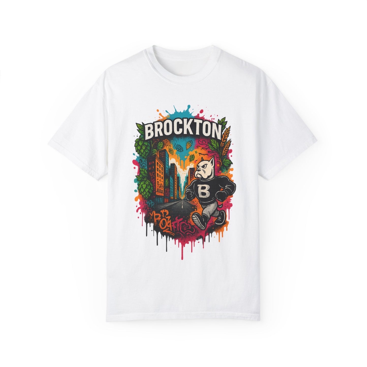 Mr Gloves City Art T-Shirt - Vibrant Unisex Garment-Dyed Tee