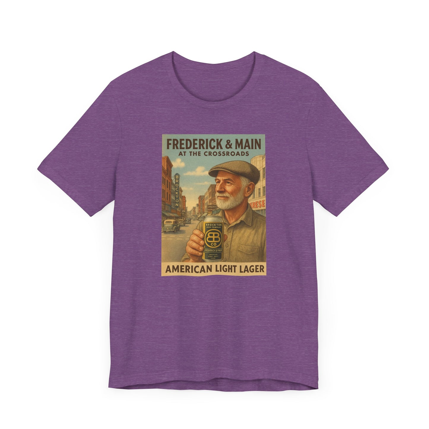 Vintage Brockton Fred Lager Graphic Tee - Unisex Jersey Short Sleeve