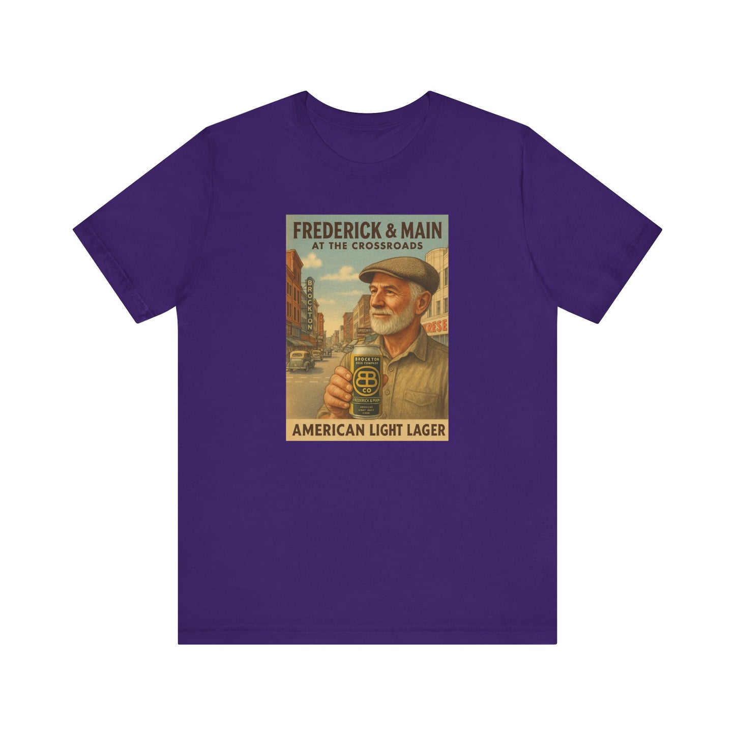 Vintage Brockton Fred Lager Graphic Tee - Unisex Jersey Short Sleeve
